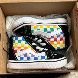 Vans Multicolor Checkered Kids Sneakers